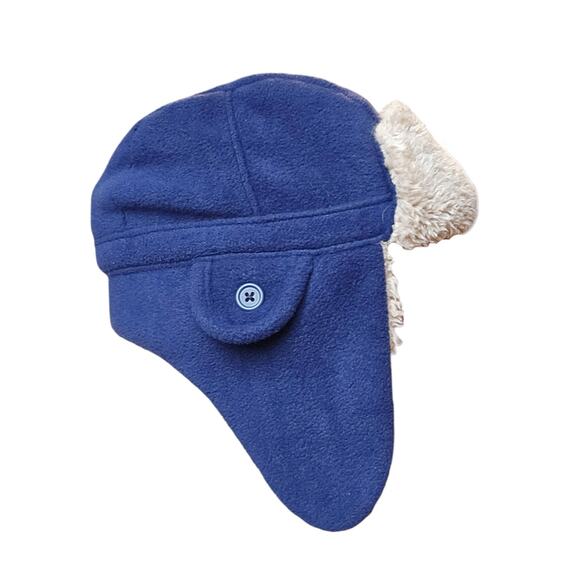 LIKE NEW! GAP Trapper Hat Supersoft Sherpa Lining Boys Pro Fleece Cozy S/M - Picture 2 of 6